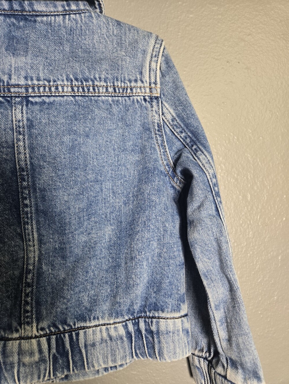 Gap Fall 2024 Iconic Bomber Denim Jacket Size 5 - Picture 13 of 14
